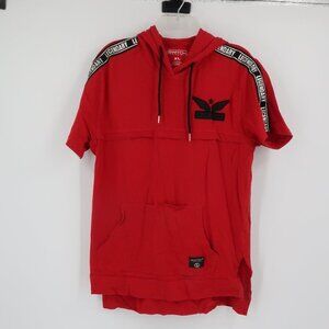 Switch Remarkable Red Short Sleeve Sweatshirt Hoodie Legendary Size XL